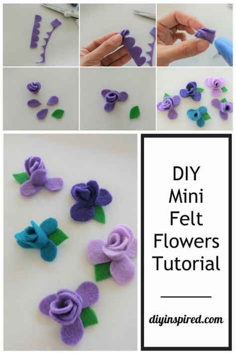 How to make these easy and inexpensive DIY No Sew Felt Flowers, including a quick DIY video tutorial and step by step photo instructions. Make Felt Flowers, Sew Felt, Felt Flower Tutorial, Flowers Ribbon, Bow Holders, Baby Mobil, Felt Flowers Diy, Diy Flores, Flower Headbands