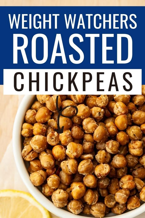 Salads Protein, Dry Roasted Chickpeas, Roasted Chickpeas Snack, Toasted Chickpeas, Chickpea Recipes Roasted, Chickpea Snacks, Veg Snacks, Weight Watchers Snacks, Weight Watchers Chicken