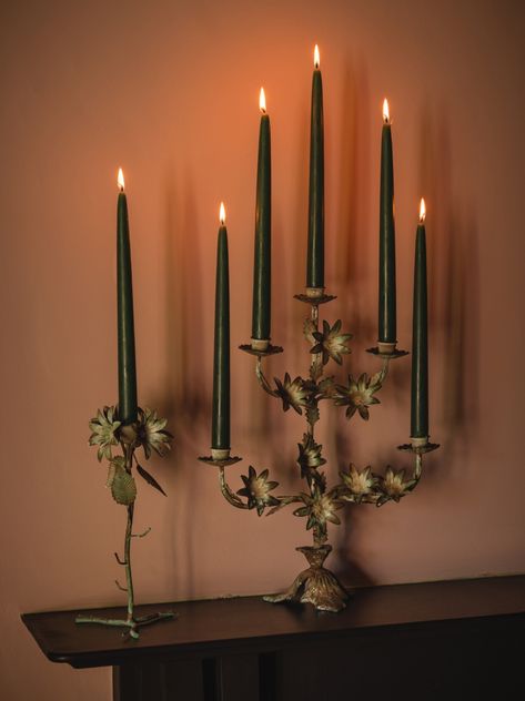 Surround Fireplace, Fire Surround, Single Candle, Metal Candlesticks, Pleasing Everyone, Candle Dinner, Candlestick Holders, Glass Painting, Festival Decorations