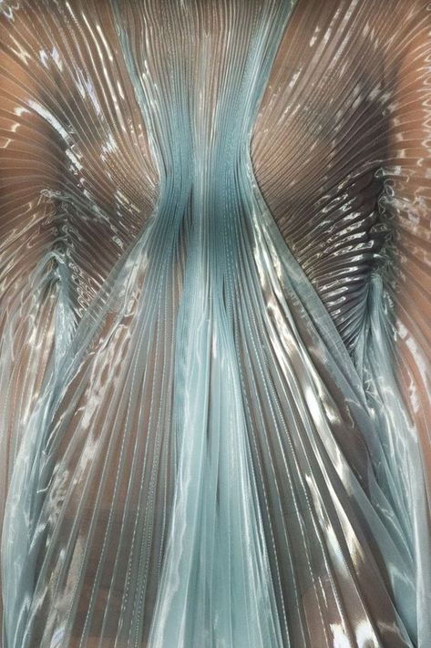 Water Fabric, Textures Fashion, Iris Van Herpen, Takashi Murakami, Couture Mode, Futuristic Fashion, Mötley Crüe, Textiles Fashion, Fall 2018