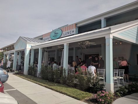 I Got Brunchy Vibes at Doreen's Cup Of Joe in Marco Island • Burger Beast Cheesy Breakfast Potatoes, Baked Apple Pancake, Nutella Puff Pastry, Cornflake Chicken, Pasta House, Sandwich Sides, Marco Island Florida, Biscuit Sandwich, Cheese Grits