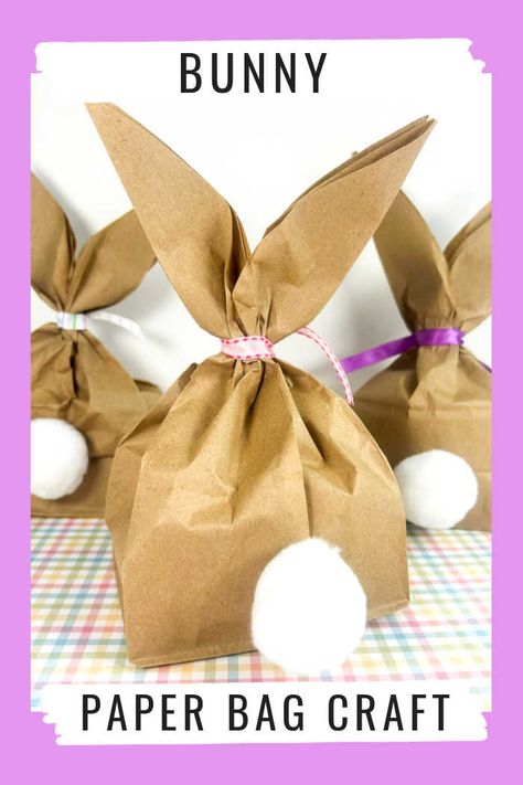 Paper Bag Bunny Bunny Paper Bag, Paper Bag Bunny, Bunny Activities, Brown Paper Lunch Bags, Paper Bag Crafts, Easter Nail Designs, Sensory Crafts, Bunny Bags, Bag Craft