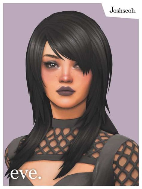 37+ Sims 4 Hair CC: Add Some Flair To Your Sims - We Want Mods Sims 4 Cc Shaved Hair Female, Sims 4 Cc Masc Hair, Ts4 Goth Hair, Emo Hair Cc Sims 4, Spiky Hair Sims 4 Cc, Infant Clothing Cc Sims 4, Sims 4 80s Hair, Sims Cc Emo, Sims 4 Undercut Hair Cc