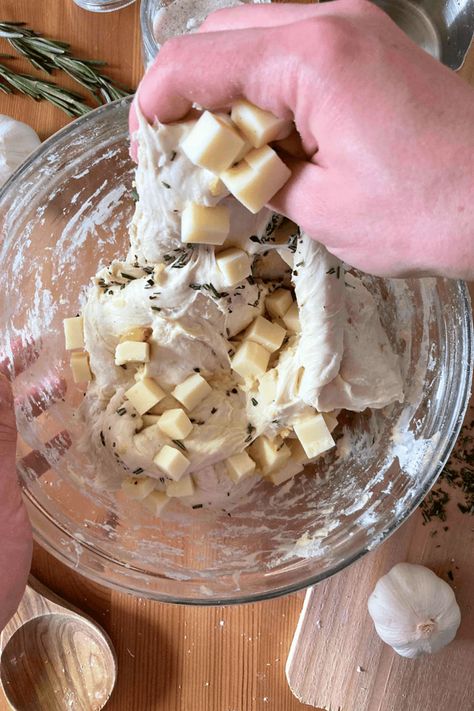 Easy Roasted Garlic and Rosemary Sourdough Bread Recipe - Simplicity and a Starter Roasted Garlic And Rosemary Sourdough, Cheese And Garlic Sourdough Bread, Garlic And Rosemary Sourdough Bread, Roasted Garlic Sourdough, Mozzarella Sourdough Bread, Simplicity And A Starter, Garlic Sourdough Rolls, Italian Herb And Cheese Sourdough Bread, Garlic And Herb Sourdough Bread