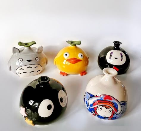 Studio Ghibli Diy, Tomorrow Is The Day, Ceramic Cafe, Tanah Liat, Paint Your Own Pottery, Pottery Painting Designs, Clay Studio, Clay Diy Projects, Clay Mugs