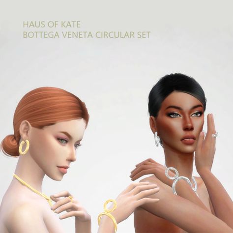 Charm Ring, Charm Rings, Cc Sims, Custom Content, Collar Necklace, The Sims 4, Round Collar, The Sims, Bottega Veneta