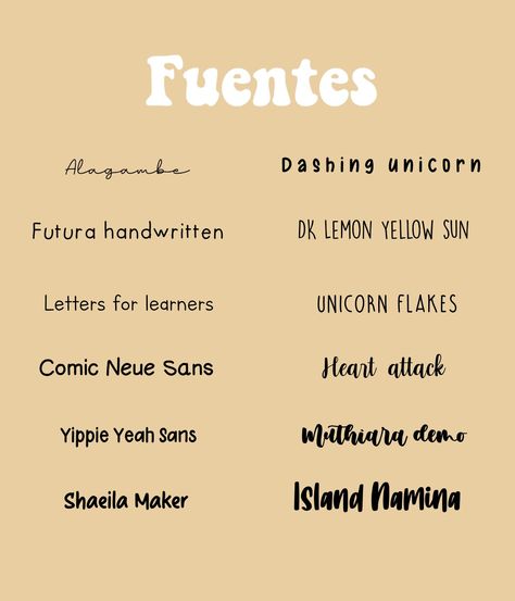 Son las mejores fuentes para usar en un apunte formal y bonito, no son demasiado grandes y pueden usarse para titulos o el cuerpo del texto. Son todas obtenidas de dafont. Formal Fonts, Font Ideas Alphabet, Fonts Dafont, Dafont Fonts, Best Canva Fonts, Fonts Cursive, Font Ideas, Canva Fonts, Picsart Tutorial