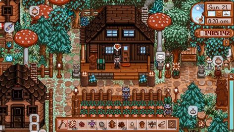 Stardew Valley Layout, Stardew Valley Tips, Stardew Valley Farms, Farm Games, Game Pass, Stardew Valley, Arts And Crafts Projects, Spot On, Animal Crossing