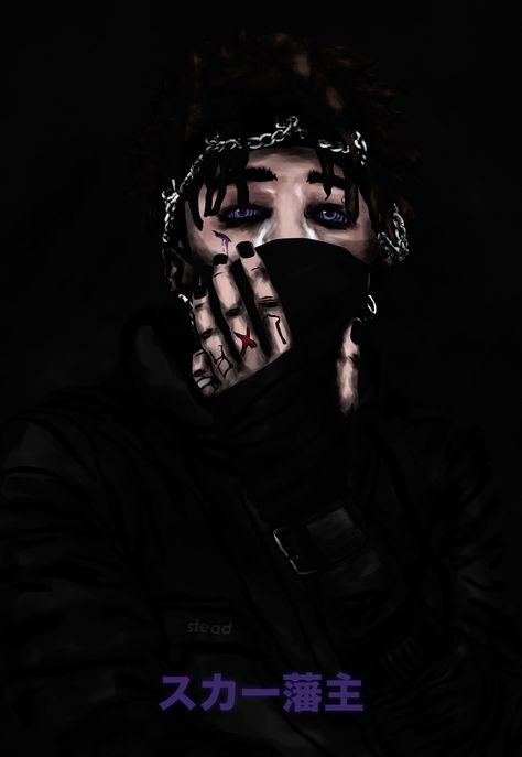 Scarlxrd Wallpapers, Lock Screen And Home Screen, Moustache Style, Swag Wallpaper, Photo Arts, Exo Art, Rapper Art, Alone In The Dark, Emo Wallpaper