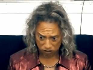 Kirk Hammett Mustache, Kirk Hammett Funny, Metallica Meme, Metallica Funny, Kirk Metallica, Cursed Image, Lead Guitar, Kirk Hammett, James Hetfield