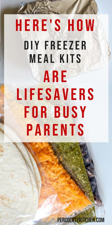 Busy parents know that freezer meals are lifesavers on busy nights. Here's how to put them together, what to look for, plus an easy Chicken Enchilada recipe to get you started! Freezer Meal Kits, Easy Family Meals Kids, Healthy Freezer Recipes, Easy Chicken Enchilada Recipe, Freezer Cooking Recipes, Freezer Dinners, Freezer Recipes, Enchilada Recipe, Chicken Enchiladas Easy