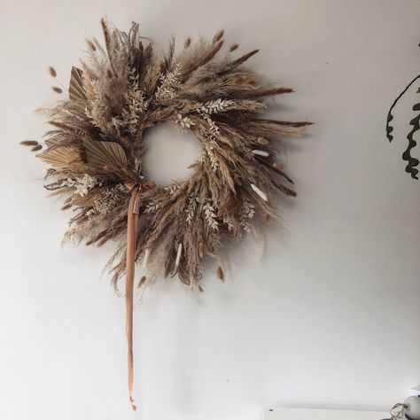 Dried Grass Wreath, Dry Wreath, Dry Flower Wreath, Dried Wreaths, Pampas Wreath, Pampas Grass Wreath, Dried Floral Wreaths, Grass Wreath, Dried Flower Wreath