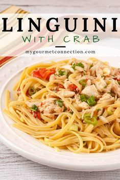 Crab Linguini Recipe, Crab Recipes Lump Pasta, Crabmeat Pasta Recipes, Pasta With Crab Meat Recipes, Crab And Pasta Recipes, Crab Linguine Recipe, Crab Recipes Lump, Pasta With Crab Meat, Crabmeat Pasta