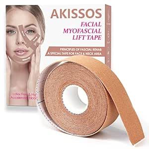 Akissos Facial Myofascial Lift Tape Face Lift Tape Face Toning Belts Anti Wrinkle Patches Anti Freeze Stickers Neck Lift Tape Unisex For Firming and Tightening Skin 2.5cm*5m Wrinkle Patches, Face Lift Tape, Tape Face, Facial Products, Neck Lift, Face Lift, Skin Products, Men's Grooming, Oral Care