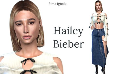 Pelo Sims, Sims 4 Cc, Hailey Bieber, The Sims 4, The Sims, Sims 4