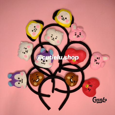 bt21 handmade headbands for army Bt21 Handmade, Bts Craft, Bts Bt21, Bts Merch, Handmade Headbands, Kpop Merch, Bts, Instagram Photos, Photo And Video