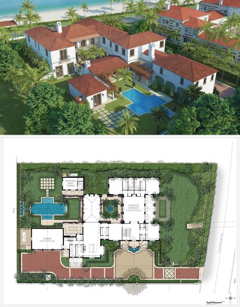 Beach Mansion Layout, Hollywood Mansion Floor Plan, Beach Mansion Floor Plan, Modern Mansion Layout, Modern Beach Mansion, Modern Beach House Plans, Houses Styles, Beach Mansions, Mansion Layout