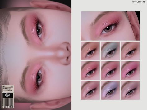 Sims 4 Mods Makeup Eyeshadow, Sims 4 Kawaii Makeup, Sims 4 Cc Eye Shadow, Sims 4 Cc Eyeshadow, Cosimetic's Sims 4, Mod Eyeshadow, Sims 4 Eyeshadow, Sims 4 Cc Eyes, The Sims 4 Skin