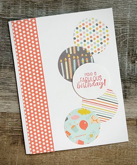 Quick and Easy Handmade Birthday Cards | Creating Me Easy Cards Handmade Simple, Cards Handmade Ideas Creative Easy Diy, Simple Birthday Cards Handmade, Simple Diy Birthday Cards, Easy Homemade Birthday Cards, Easy Handmade Birthday Cards, Homemade Cards Birthday, Simple Birthday Card Ideas, Birthday Cards Easy