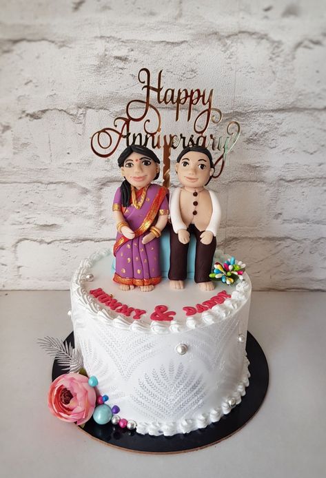 Marriage Anniversary Cake, Anniversary Cake Designs, 25 Anniversary, Unique Birthday Cakes, Human Figures, Marriage Anniversary, Unique Birthday, Bridal Mehndi Designs, Anniversary Cake