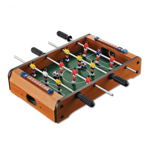 4 Bars Soccer Table Game Wooden Toys For Kids Children's Toy Tabletop Football Set with 2 balls Sports Family Games 34.5*23*7cm Arcade Table, Table Soccer, Table Football, Mini Footballs, Foosball Table, Childrens Table, Soccer Table, Air Hockey, Soccer Game