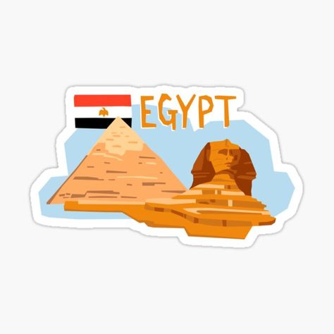 Egypt Stickers, Travel Stickers Printable, Modest Fashion Fall, Travel Art Journal, Header Pictures, Learning Strategies, Pyramids Of Giza, Travel Stickers, Angel Art