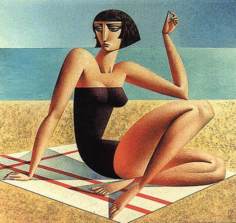 Vibrant Cubist Art Works and Illustrations by Georgy Kurasov Georgy Kurasov, Cubist Artists, Cubist Art, Feminine Mystique, Russian Artists, Art And Illustration, Cubism, Woman Painting, Figurative Art