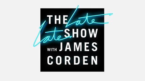 With its March 23 launch just a few weeks away, CBS' "The Late Late Show" with James Corden has revealed its official show logo. Tv Show Logos, Show Logo, Logo Tv, Late Late Show, Late Night Show, Tv Series To Watch, James Corden, Late Night Talks, The Late Late Show