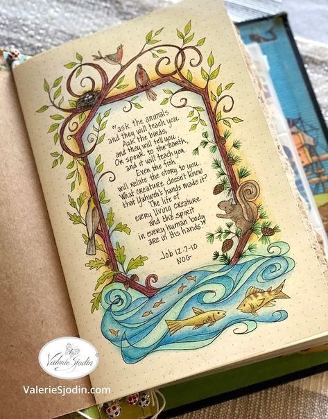 Art in Real Life #3 — Valerie Sjodin Art In Real Life, Valerie Sjodin, Forest Meadow, Labyrinth Design, Vision Board Examples, Hand Lettering Quotes, Adult Coloring Book Pages, Bible Art Journaling, Lettering Quotes