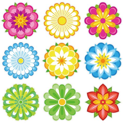 PRICES MAY VARY. What You Get: You will get 45 PCS flowers cutouts for spring bulletin board decorations, 9 styles, each styles contains 5 PCS; Package come with 100 pieces glue points for easy apply, sufficient quantity and various styles will meet your needs. Spring Flowers Cutouts: Spring paper cutouts are designed with 9 different flowers patterns, look colorful and very, each flower cutout measures approx. 15 cm/ 6 inches, great for spring classroom party decorations. Premium Material: The Flower Cutouts Template, Bulletin Board Decoration, Flower Cutout, Spring Bulletin, Classroom Bulletin Board, Book Clip Art, Spring Classroom, Paper Cutouts, Bulletin Board Decor