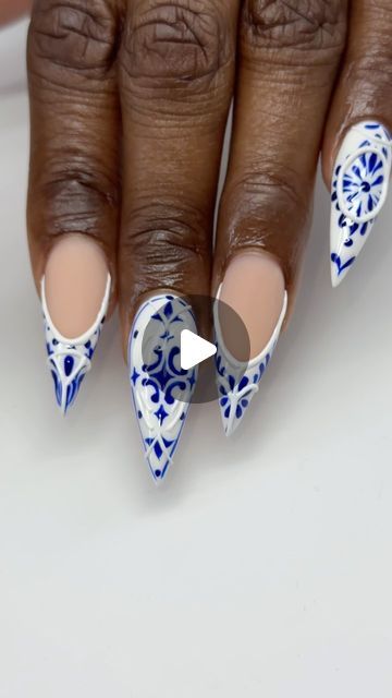 Su Nguyen on Instagram: "✨💙🤍 Porcelain 💙🤍✨  Freestyle blue and white chinese porcelain nail designs 🫖  ★𝐒𝐚𝐮𝐯𝐚𝐠𝐞_𝐀𝐫𝐭𝐢𝐬𝐭𝐫𝐲★ 𝙽𝚊𝚒𝚕 𝙰𝚛𝚝 𝚋𝚢 𝚂𝚞  . . . . . . . . . . . . . #springnails #nailart  #nailartist #artist #aesthetic #naildesign #nails #spring #nailsinspiration #aestheticnails #nailalabama #birminghamnails #alabamanails #alabamanailartist  #nailtrend #trending #nailinspo  #nails #naildesigns #nailfeed #handpaintednails #freestylenails #abstractart  #nailsdesign #colorfulnail #porcelain #3Dnailart  #atlantanails #nailsart" Porcelain Nail Art, Pottery Nails, Porcelain Nails, Alabama Nails, Work Nails, Nail Stuff, Nails Spring, Artist Aesthetic, 3d Nail Art