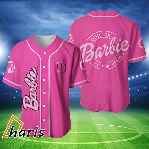 Custom Name Come On Let's Go Party Barbie Baseball Jersey Check more at https://teecharis.com/product/custom-name-come-on-lets-go-party-barbie-baseball-jersey/ Disney Shirt, Baseball Jersey, Baseball Jerseys, Custom Name, Letting Go, Baseball, Let It Be, Disney