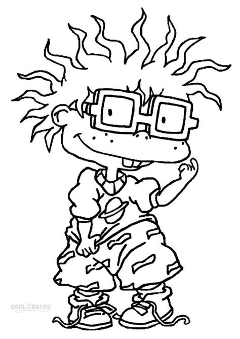 Chuckie Rugrats Coloring Pages Rugrats Coloring Pages, Chuckie Rugrats, Rugrats Characters, Mickey Mouse Coloring Pages, Kids Choice Awards, Rainbow Canvas, 90s Cartoons, 90s Cartoon, Cartoon Coloring Pages