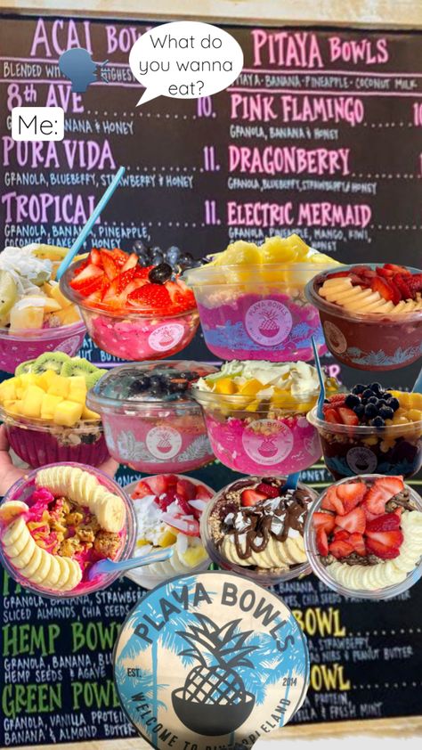 playa bowls 🔛🔝! #playabowls #acai #acaibowl #beach #strawberry Acai Recipes, Pitaya Bowl, Sweet Sixteen Birthday Party Ideas, Strawberry Shortcake Recipes, Sweet Sixteen Birthday, Sliced Almonds, Strawberry Shortcake, Cute Food, Granola