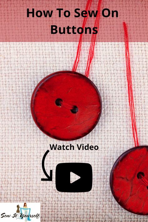 This video demonstrates step-by-step how to sew on buttons with a shank. This method can be used on newly constructed tops and blouses as well as adding or replacing buttons on ready-to-wear garments. #sewing #sewingbuttons #buttons #howtosew #howtosewbuttons Tops And Blouses, Sewing Skills, Sewing Tips, How To Sew, Learn To Sew, Sewing Accessories, Sew On, Fashion Sewing, Sewing Hacks