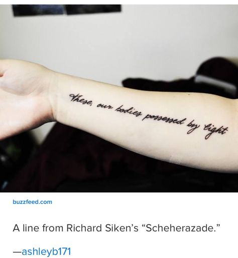 Richard Siken Tattoo, Richard Siken, Richard Scarry, Tattoo Quotes, Tattoos, Quotes, Beauty