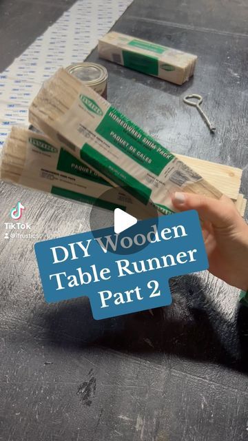 Lauren | LF Rustics, LLC on Instagram: "DIY Wooden Table Runner Part 2.
You Guys this had to be one of my favorite projects I’ve worked on this year! It instantly added character to my dining room table. I Love it and want to make more colors 😄 #diyprojects" Wooden Table Runner, Diy Wooden Table, Paint Stir Sticks, Stir Sticks, Instagram Diy, Wooden Table, Rustic Diy, Rustic Dining Table, Wooden Tables