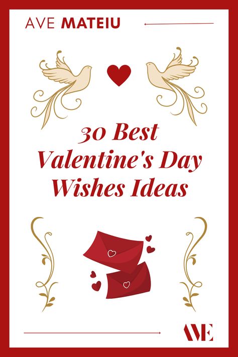 It’s almost Valentine’s Day and we can’t help but be excited! To make it extra special for you and your loved one, we’ve picked out the 30 Best Valentine’s Day Wishes Ideas. From romantic messages to funny quotes, get it all here and make that day special. Click to read and get your Valentine's Day Wishes ready! Valentine's Day Wishes, Valentines Day Wishes, Romantic Messages, Day Wishes, That Day, Feel Special, Feeling Special, To Read, Valentine's Day