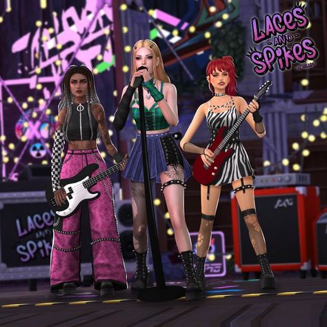 The Sims 4 Pack, Sims 4 Cc Goth, Los Sims 4 Mods, San Myshuno, Alpha Cc, Cc Clothes, Pelo Sims, Punk Looks, Alt Clothes