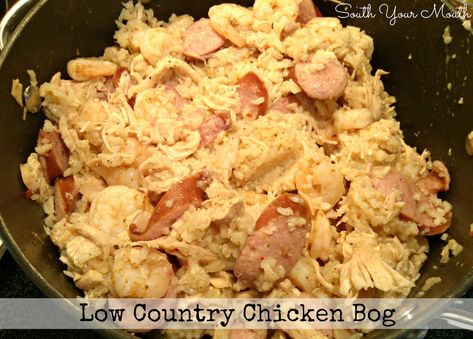 South Your Mouth: Low Country Chicken Bog Chicken Bog, South Your Mouth, Country Chicken, Chicken Entrees, Country Cooking, Southern Food, Southern Cooking, Crock Pot Cooking, Low Country