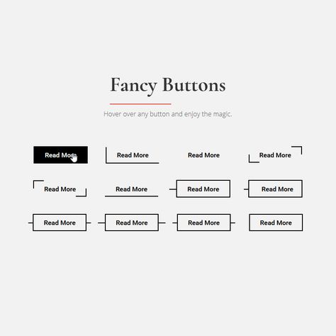 Fancy Button Hover Effects Coding Buttons CSS CSS3 Hover HTML HTML5 Resource Responsive Snippets Transition Web Design Web Development Simple Css Design, Web Buttons Design, Button Design Web, Css Design Inspiration, Hover Effect Web Design, Css Button Design, Web Design Buttons, Website Button Design, Web Button Design