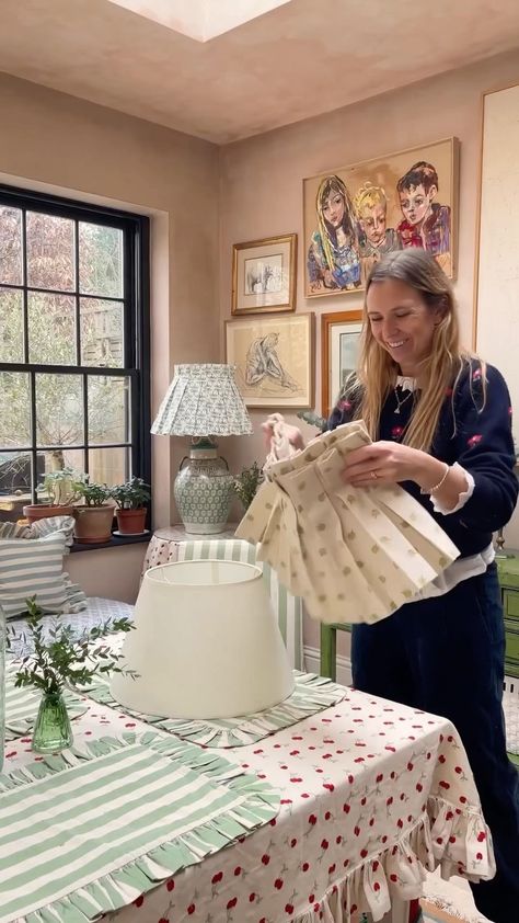 Alice Palmer & Co (@alicepalmerco) • Instagram photos and videos Diy Scallop Lampshade, Candle Clip Lampshades, Alice Palmer Lampshade, Scallop Lampshade, Alice Palmer, Laura Ashley Lampshade Blue, Always Happy, Short Video, Ask Me