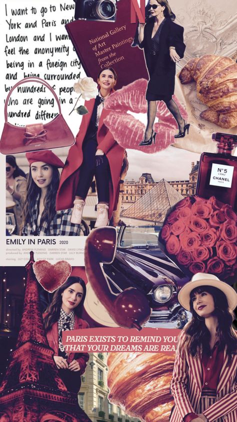 Emily in Paris wallpaper and lockscreen collage. Emily In Paris Wallpaper, Paris Wallpaper Iphone, Wallpaper And Lockscreen, Paris Wallpaper, Star David, Go To New York, Emily In Paris, Wallpaper Iphone, Dreaming Of You