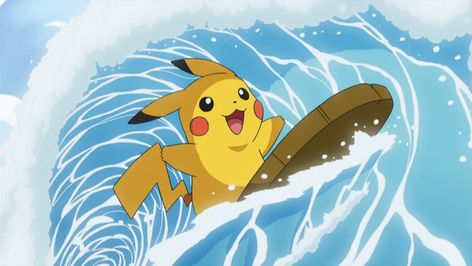 Surfing Pikachu, Puzzle Purse, Ash And Dawn, Pikachu Raichu, Pokemon Wiki, Pikachu Pikachu, Pokemon Movies, Mega Pokemon, Soul Surfer