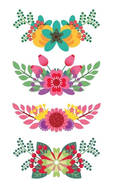 Vectores e ilustraciones de Flores mexicanas para descargar gratis | Freepik Dia De Los Muertos Crafts Ideas, Mexican Pictures, Talavera Design, Mexican Flowers, Mexican Christmas, Folk Art Flowers, Truck Art, Bullet Journal Themes, Journal Themes