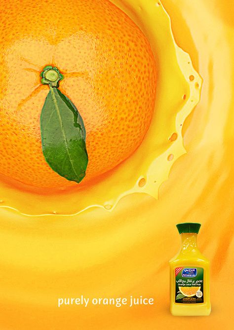 purely orange on Behance Juice Ad, Beverage Poster, Fruit Labels, Juice Packaging, Fruits Photos, Newspaper Design, Food Graphic Design, Food Ads, Chocolate Packaging