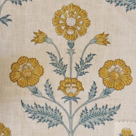 INDIAN POPPY — Pukka Print Linen Trim Lighting, Wallpaper Trim, Indian Motifs, Parisian Decor, Textile Wallpaper, Window Covering, Indian Patterns, Textile Pattern Design, Floral Pattern Design