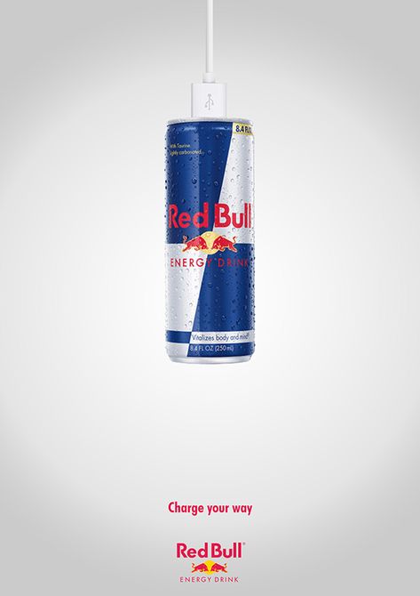 Red Bull Advertisement on Behance Red Bull Creative Ads, Red Bull Advertising, Red Bull Ads, Red Bull Poster, Famous Advertisements, Red Bull Design, Drink Advertisement, Graphic Design Cv, Arduino Projects Diy