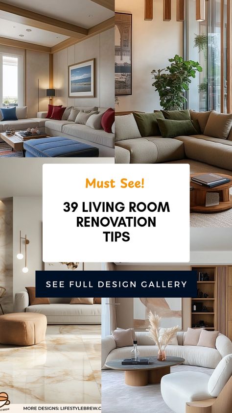 Revamp your living room with these innovative renovation tips. From creating a cozy ambiance for family gatherings to designing a stylish space for entertaining, find ways to enhance functionality while giving your room a fresh look. Whether it's updating the decor, changing the layout, or selecting the right colors, each tip helps you achieve a complete transformation. Get inspired today and turn your living room into the perfect place for relaxation and social gatherings. Explore practical solutions to maximize your space while achieving style. Living Room Renovation Ideas, Room Renovation Ideas, Renovation Tips, Living Room Renovation, Living Room Update, Cozy Ambiance, Room Renovation, Makeover Ideas, Social Gathering