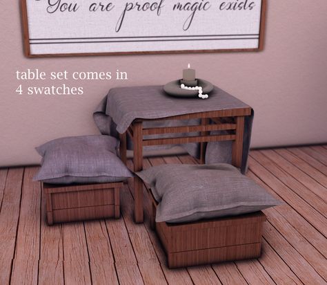 Sims 4 Cc Writer, Sims 4 Futon, Rustic Dining Set, Cc Folder, Japanese Futon, Cc Sims, Sims 4 Cc Finds, Ts4 Cc, Cc Finds